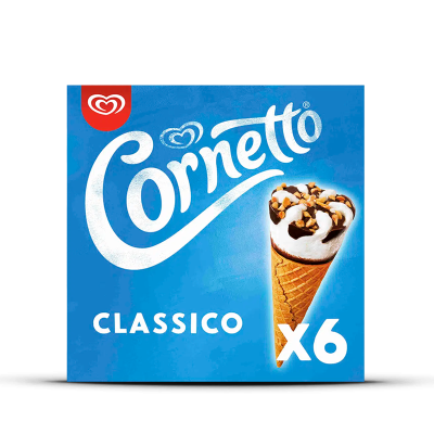 Classic Cornetto Ice Cream (6x90ml)